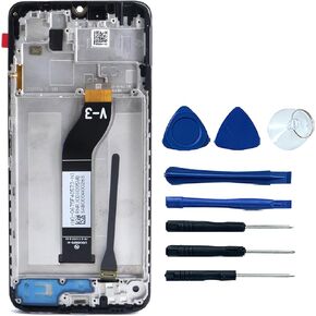 لشاومي ريدمي 13C 23100RN82L5 Poco C65 شاشة LCD تعمل باللمس محول الأرقام الجمعية استبدال أسود (بدون إطار)