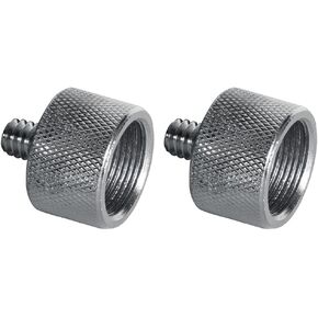 On-Stage MA-125 1/4' Male to 5/8' Female Mic Screw Adapter 2 Pack (Pair)