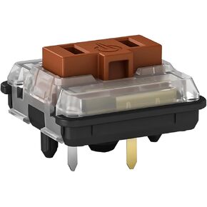 Kailh Choc Low Profile Brown Mechanical Keyboard Switches,1350 Chocolate Tactile 5-Pin 50gf RGB SMD Gaming Switch (Brown 45Pcs)