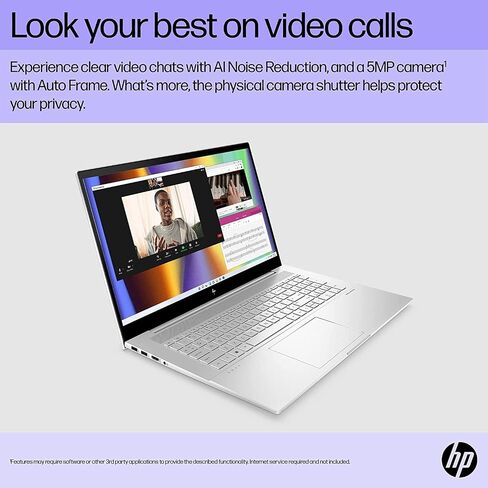كمبيوتر محمول HP Envy مقاس 17.3 بوصة FHD IPS تعمل باللمس، Intel Core i7-1260P، ذاكرة الوصول العشوائي 32 جيجابايت، 1 تيرابايت PCIe SSD، لوحة مفاتيح بإضاءة خلفية، Intel Iris Xe Graphics، كاميرا IR 5 ميجابكسل، Win 11 Pro، فضي، بطاقة USB 32 جيجابايت (متجددة) in Saudi Arabia