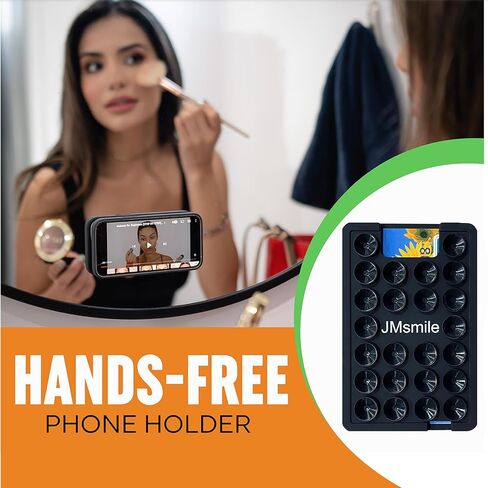 Suction Phone Case Mount, Silicone Adhesive Phone Accessory for iPhone and Android, Hands-Free Fidget Toy Mirror Shower Phone Holder, Tiktok Videos and Selfies (Rainbow) in Saudi Arabia