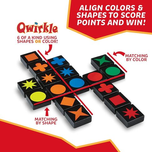 MindWare Qwirkle Board Game, Deluxe Edition - Includes Trays in Saudi Arabia