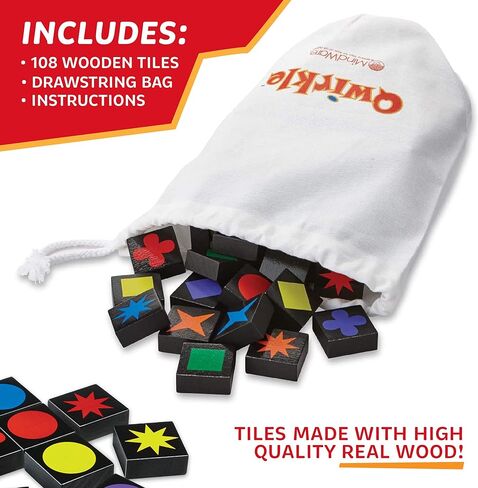 MindWare Qwirkle Board Game, Deluxe Edition - Includes Trays in Saudi Arabia