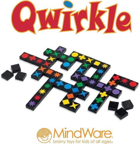 MindWare Qwirkle Board Game, Deluxe Edition - Includes Trays in Saudi Arabia