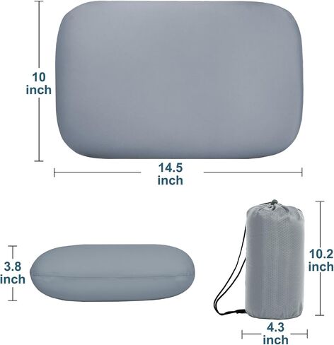 tuphen Camping Pillow Memory Foam Travel Pillow for Sleeping Backpacking Pillows Airplane Travel Hammock Beach Breathable Lightweight in Saudi Arabia