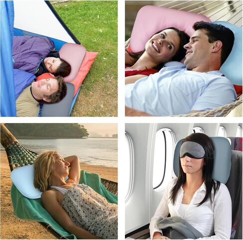 tuphen Camping Pillow Memory Foam Travel Pillow for Sleeping Backpacking Pillows Airplane Travel Hammock Beach Breathable Lightweight in Saudi Arabia