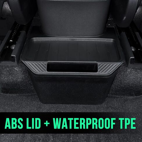 2020 2021 2022 2023 Tesla Model Y منظم وحدة التحكم المركزية الخلفية خلف المقعد، سلة المهملات/حامل مناديل الصف الثاني/صندوق تخزين لملحقات الطراز Y (أبيض) in Kuwait