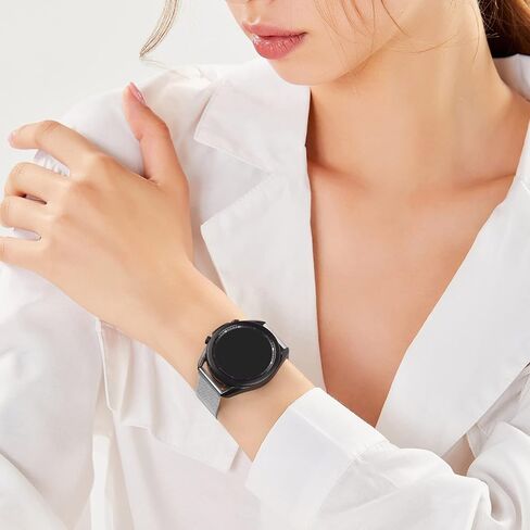 حزام معدني من Wanme لساعة Amazfit GTR 4 / GTR 3 Pro / GTR 3 / GTR 2e / GTR 2 / GTR 47 مم، حزام معصم بديل من الفولاذ المقاوم للصدأ سريع الإصدار 22 مم لساعة Samsung Galaxy Watch 3 45 مم للرجال والنساء in Kuwait