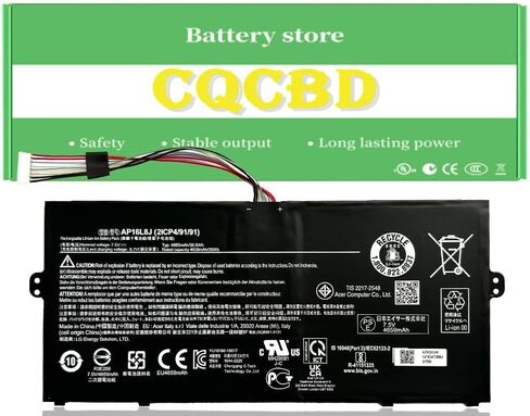 بطارية كمبيوتر محمول CQCBD AP16L8J KT.0020G.010 KT0020G010 لجهاز Acer Chromebook Spin 311 CP311-3H-K2RJ CP311-2H-C679 (7.5V 4865mAh/36.5Wh) in Saudi Arabia