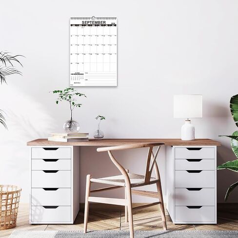 MONYES 2024-2025 Wall Calendar, 17" x 12" Academic Desk Calendar, 18 Months Wirebound Calendar in Saudi Arabia