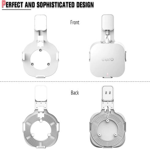 OWOKISO Mounting Brackets Wall Mount Holder Only for eero Mesh WiFi System Router, Perfect for Storing Power Cords and Plugs (NOT Compatible with eero 6/ eero 6+/ eero Pro/eero Pro 6E) in Kuwait