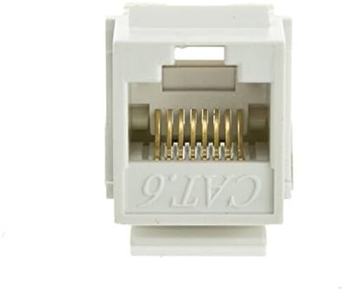 axGear Keystone Jack Cat 6 Network Ethernet 110 Punchdown 8P8C Cat6 أبيض in Saudi Arabia