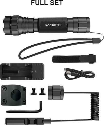 Tactical Flashlight Mlok Flashlight 1200 Lumen Weapon Light Mlok Offset Mounted Tac Light with Pressure Switch Rechargeable IP65 Waterproof in Saudi Arabia
