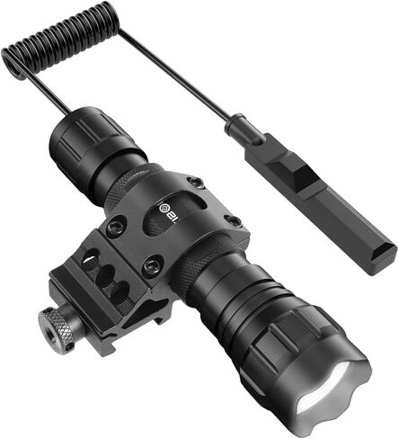 Tactical Flashlight Mlok Flashlight 1200 Lumen Weapon Light Mlok Offset Mounted Tac Light with Pressure Switch Rechargeable IP65 Waterproof in Saudi Arabia