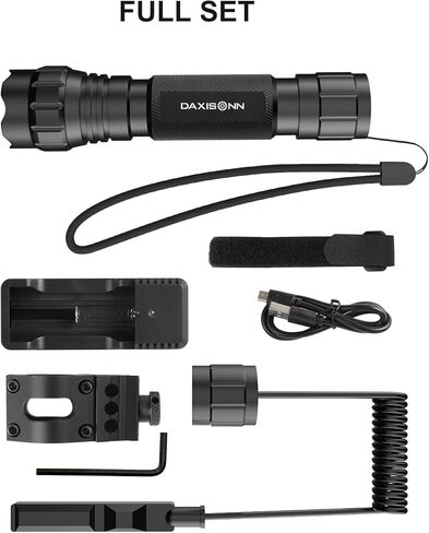 Tactical Flashlight Mlok Flashlight 1200 Lumen Weapon Light Mlok Offset Mounted Tac Light with Pressure Switch Rechargeable IP65 Waterproof in Saudi Arabia