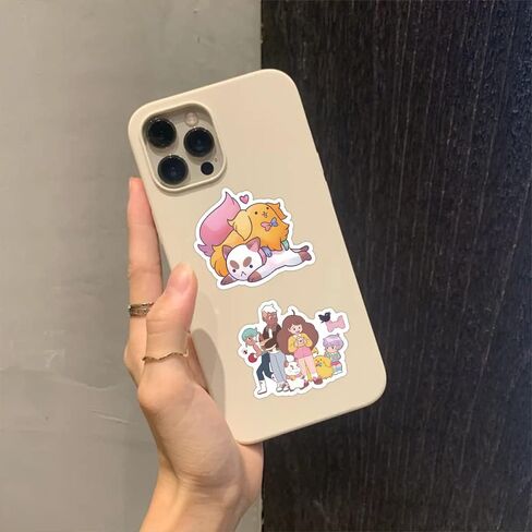 104pcs Cartoon Pack Stickers for Kids,Cute Stickers for Water Bottles, Characters Sticker for Laptop，Phone，Hard Hat，Skateboard，Scrapbooking，Christmas Gifts for Kids in Kuwait