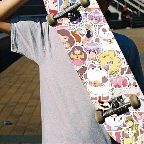 104pcs Cartoon Pack Stickers for Kids,Cute Stickers for Water Bottles, Characters Sticker for Laptop，Phone，Hard Hat，Skateboard，Scrapbooking，Christmas Gifts for Kids in Kuwait