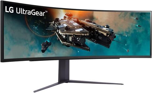 LG 49GR85DC-B 49 inch Curved Ultragear DQHD 1ms 240Hz Monitor, VESA DisplayHDR 1000 Bundle with 2 YR CPS Enhanced Protection Pack in Saudi Arabia