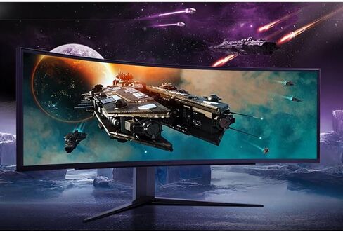 LG 49GR85DC-B 49 inch Curved Ultragear DQHD 1ms 240Hz Monitor, VESA DisplayHDR 1000 Bundle with 2 YR CPS Enhanced Protection Pack in Saudi Arabia