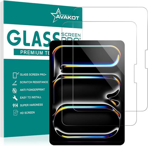 avakot 2 حزمة من فيلم الزجاج المقوى لجهاز iPad Air الجيل الخامس | واقي شاشة من الزجاج المقسى لجهاز iPad Air 4th 10.9 بوصة 2022/2020 | واقي شاشة حساس مضاد للخدش لجهاز iPad Pro 11 in Saudi Arabia