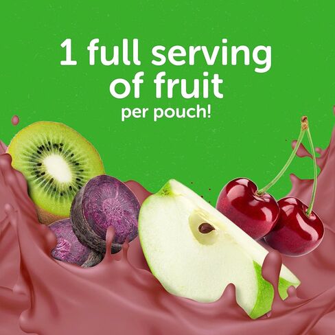 Beech-Nut Toddler Smoothies with Prebiotics, Banana Mango Passion Fruit & Yogurt Baby & Toddler Food Pouches, 3.5 oz (12 Pack) in Kuwait