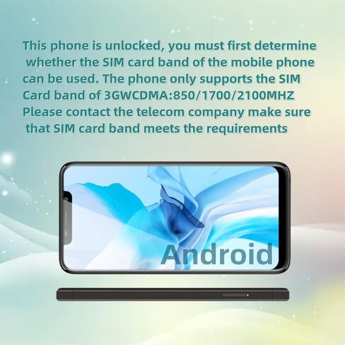unlocked phone，E66，Android smartphone ，Internal battery，1G RAM 16G ROM，supports Dual SIM card frequency band of 3GWCDMA ：850/1700/2100MHZ，6.11inch Screen(3BLUE) in Kuwait