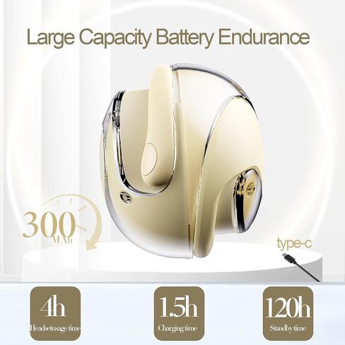 Open Ear Headphones Wireless Bluetooth 5.4, OWS Hanging Earphones Wireless Earbuds with Earhooks and Mic, IPX5 Waterproof, 48H Range, Out of Ear Earbuds for Sports Running Workout Driving(Khaki) in Saudi Arabia