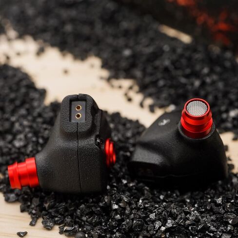 شاشات DUNU Titan S داخل الأذن، سماعات أذن ديناميكية HiFi IEMs مقاس 11 مم مع صوت قوي (أسود) in Kuwait