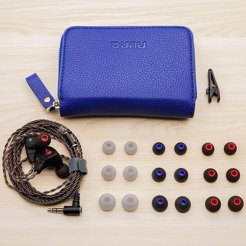 شاشات DUNU Titan S داخل الأذن، سماعات أذن ديناميكية HiFi IEMs مقاس 11 مم مع صوت قوي (أسود) in Kuwait