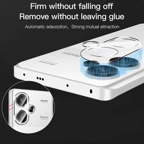 [2+2 pack] for Redmi Note 13 Pro+ 5G/Note 13 Pro plus 5G 3D Tempered Glass Screen protector and camera lens protector.9H hardness.full.coverage super wear-resistant.anti-fingerprint.high-definition cell phone sticker film in Saudi Arabia