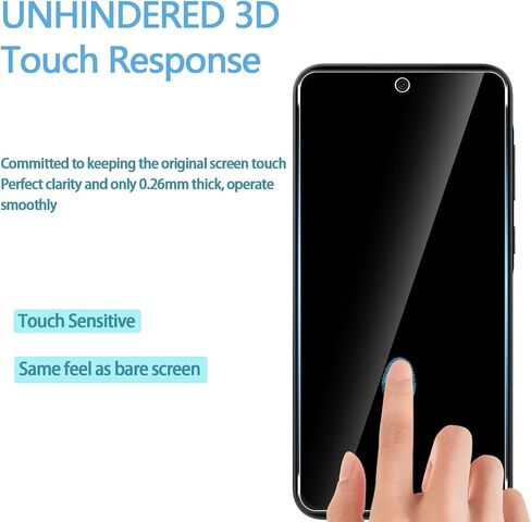 [2+2 pack] for Redmi Note 13 Pro+ 5G/Note 13 Pro plus 5G 3D Tempered Glass Screen protector and camera lens protector.9H hardness.full.coverage super wear-resistant.anti-fingerprint.high-definition cell phone sticker film in Kuwait