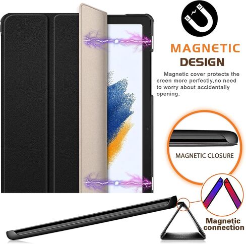 for Samsung Galaxy Tab A9 Plus 11 inch 2023 Case,Slim Stand Hard Back Shell Protective Smart Cover for Galaxy Tab A9 Plus 11" 2023 SM-X210/X216/X218 with Auto Wake/Sleep Function,Black in Kuwait
