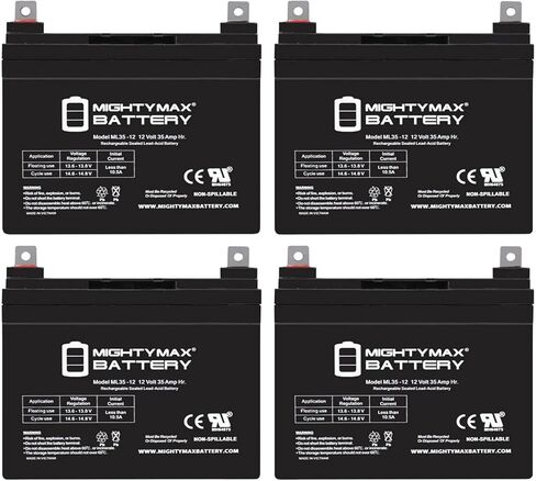 ML35-12 - بطارية 12 فولت 35 أمبير SLA - منتج العلامة التجارية لبطارية مايتي ماكس in Kuwait