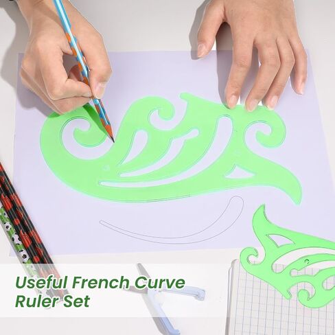 3PCS Circle Shape Templates for Drawing, Plastic Circle Maker Ruler Tools, Circles and Ellipses Stencils Kit for Drafting, Measuring, Crafts, Art Supplies, Engineering, Paper Quilling in Saudi Arabia