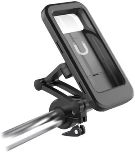 Motorcycle Bike Phone Holder Waterproof with TPU Touch Screen 360 Degree Universal Bicycle Mobile Mount for Phone Less Then 6.5 inch in Saudi Arabia