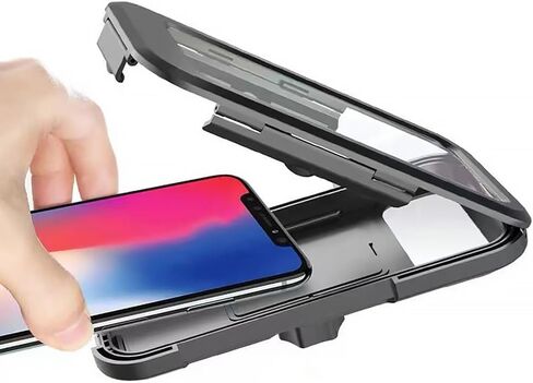 Motorcycle Bike Phone Holder Waterproof with TPU Touch Screen 360 Degree Universal Bicycle Mobile Mount for Phone Less Then 6.5 inch in Saudi Arabia