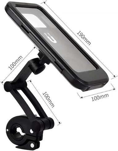 Motorcycle Bike Phone Holder Waterproof with TPU Touch Screen 360 Degree Universal Bicycle Mobile Mount for Phone Less Then 6.5 inch in Saudi Arabia
