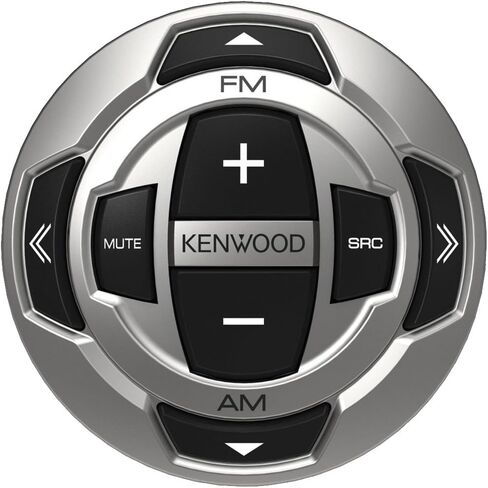 Kenwood MP3/USB/AUX Marine Boat Yacht Stereo Receiver Player Bundle Combo w/ RC35MR Wired Remote Control, Enrock Water Resistant 22" Radio Antenna, Outdoor Rubber Mast AM/FM 45" Antenna in Saudi Arabia