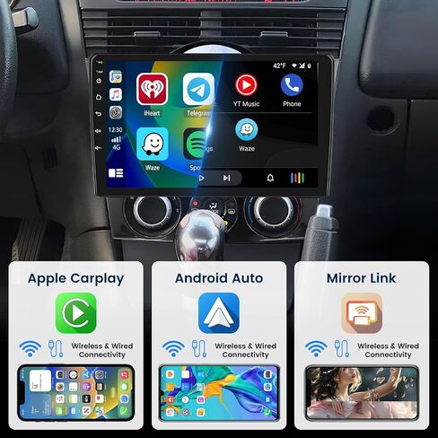 2+64 جيجابايت Inefala لسيارة Mazda RX8 2004-2011 Android 13 مجموعة أجهزة قياس ستيريو مع Carplay Android Auto، شاشة لمس 9 بوصات راديو HiFi GPS WiFi BT FM/RDS SWC Canbus MIC AHD كاميرا احتياطية in Saudi Arabia