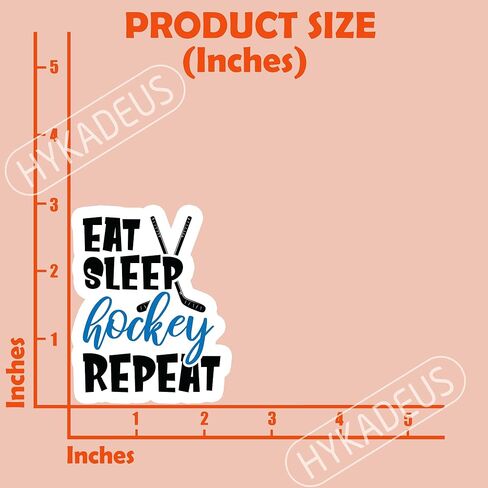 (3 قطع) ملصقات هوكي الجليد لمحبي الهوكي للكتب وأجهزة الكمبيوتر المحمولة والهواتف وزجاجات المياه وملصقات الفينيل المقاومة للماء، هدايا للصبي والبنات والرجال والنساء والأب والأم، مقاس 3 × 1 بوصة in Kuwait