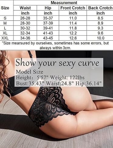 Avidlove Women Sexy Panties Lace Glitter Panty Cheeky Bikini Underwear 1-4 Pack in Saudi Arabia
