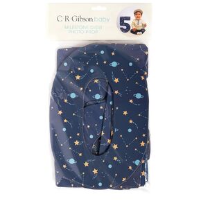 C.R. Gibson Starry Dreams Jumbo First Year Baby Milestone Photo Prop Numbers, 12" H, Multicolor, 11 Pieces