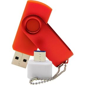 256MB USB Flash Drives Thumb Drive U Disk PenDrive Memory Sticks for Pupil Student Presents Gifts (Orange)