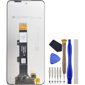 Full LCD Digitizer Touch Screen Assembly Replacement for Motorola Moto E32 E32s Black with Toolkit