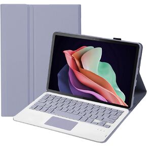 لوحة مفاتيح الكمبيوتر اللوحي VBESTLIFE، لجهاز Tab P11 2nd Gen Pad Plus 2023 11.5in، حافظة مغناطيسية للوحة المفاتيح مع حامل قلم رصاص، لوحة مفاتيح مع حافظة كمبيوتر لوحي (أرجواني)