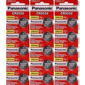 Panasonic CR2032 Lithium WNTTf 3 Volt Battery, 5 Count (Pack of 3)