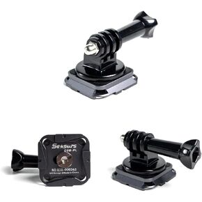 IFOOTAGE Action Camera Quick Release Set,Aluminium Alloy and PC,1/4" Screw Top Plate,Compatible with 38mm Acra Mount,Q38 SP