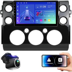 2G+64G Car Stereo Radio for Toyota FJ Cruiser 2007-2018 Android12.0 with CarPlay Android Auto, FM/AM,Bluetooth,HDMI, GPS Navigation,9 Inch Touch Screen Car Head Unit