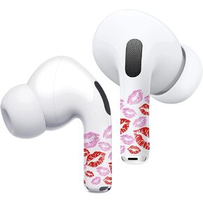 ROCKMAX for Red Rose AirPods Pro 2 Sticker, Elegant Floral AirPods Skins for Earbuds, Compatible to AirPods Pro 2nd Genaration Case Cover, Ideal for Fashion Women and Teenagers, with Cleaning Kit