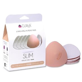 Essential Plus Slim - 6 Nursing Pads - Ultra Absorbent - Reusable & Washable Breast Pads - Regular Leaks - Stay Dry All Day, Eco-Friendly, Say Goodbye to Disposable Pads